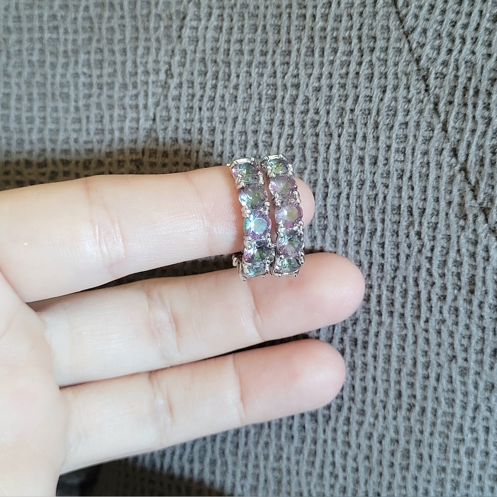 Cote d'Argent Mystic🧙‍♂️ Quartz Hoops - NWT - Picture 13 of 13